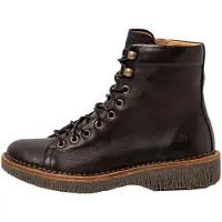 El naturalista para mulher. 255724010005_001 Botas de couro N5572 Volcano preto (42), Plano, Zíper, Casual