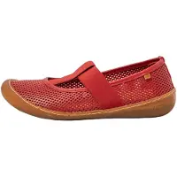 El naturalista para mulher. 25787R1L1005_008 Sapatos de couro N5787R Pawikan vermelho (41), Plano, Nenhum, Casual