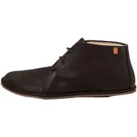 El naturalista unisex. 25672C101005_001 Botins de couro agradável preto (38), Plano, Cordão, Casual