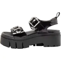 Art para mulher. 120411101003_001 Sandálias de couro 2041 Leeds preto (37), 5 a 8cm, Fivela, Casual