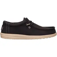 HeyDude para homem. HD41894 Sapatos Wally Classic castanho (43), Marrom, Plano, Cordão, Casual