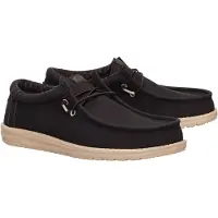 HeyDude para homem. HD41894 Sapatos Wally Classic castanho (42), Marrom, Plano, Cordão, Casual