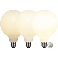 Star Trading Lâmpada de vidro LED E27 G125 7.5W 3-step-dim, opala