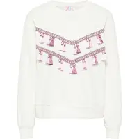 IZIA Sweatshirt 'Hoona' roxo / cor-de-rosa / branco
