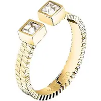 Morellato Anello Aperto Placcato Oro Con Cristalli Gioia Savy4001 Circuito 58 Mm — Anello