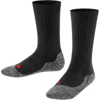 Falke Meias cinzento escuro / vermelho / preto