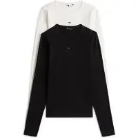 Tommy Hilfiger Camiseta De Manga Comprida Essential Slim Fit 2 Unidades