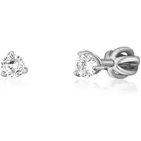 JVD Orecchini A Bottone In Argento Con Zirconi SVLE1501Xh2Bi 0,7 Cm — Orecchini
