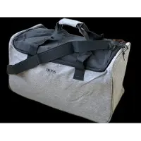 HUGO BOSS , poliéster, bolsa de tecido, academia, cinza, masculino