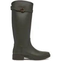 Ralph Lauren para mulher. 802980678003 Botas de chuva altas Portiah de borracha verde-oliva (39), Plástico, Plano, Nenhum, Casual, Ao