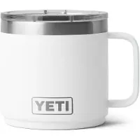 Yeti Rambler Stackable Mug 2.0 14oz Mag Slider Lid, White, termos empilhável com tampa, 414 ml