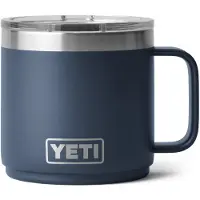 Yeti Rambler Stackable Mug 2.0 14oz Mag Slider Lid, Navy Blue, termos empilhável com tampa, 414 ml