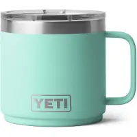Yeti Rambler Stackable Mug 2.0 14oz Mag Slider Lid, Seafoam, copo térmico empilhável com tampa, 414 ml