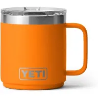 Yeti Rambler Stackable Mug 2.0 10oz Mag Slider Lid, King Crab Orange, copo térmico empilhável com tampa, 295 ml