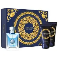 Versace Uomo Kit Regalo EDT 50 ml + Balsamo Dopobarba 50 ml + Shampoo 50 ml — Cofanetto Uomo