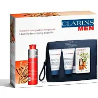 Clarins Set (f/gel 50 ml + f/wash 30 ml + shm 30 ml + eye/ser/sample 0.9 ml + bag 1 pcs) Men