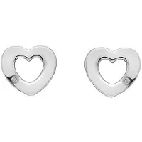 Hot Diamonds Orecchini Cuore Argento Diamanti Autentici Amuleti De616 — Orecchini
