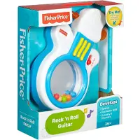Fisher Price Brinquedo musical de guitarra espelhada Rock n' Roll unissex para maiores de 3 meses