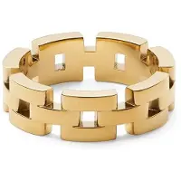 Daniel Wellington Anello A 3 Maglie Placcato Oro Dw0040099 Circuito 60 Mm — Anello