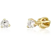 JVD Orecchini A Bottone Placcati Oro Con Zirconi SVLE1501Xh2Go 0,5 Cm — Orecchini