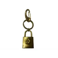GUESS , chaveiro de metal, RW7423, ouro antigo