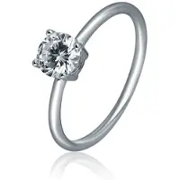 JVD SVLR1129X61BI Anello in Argento con Zircone 54 mm
