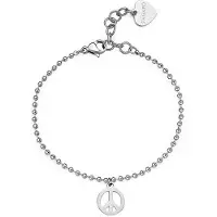 S`Agapõ Bracciale Acciaio Peace Smile Ssm012 — Bracciale