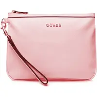 GUESS Bolsa de Higiene Baunilha em Pele Sintética e Tecido Marfim 23x17x8 cm Mulher