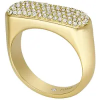 Fossil Anello Placcato Oro Vintage Twist Con Cristalli 49 Mm Jf04585710 — Anello