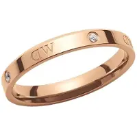 Daniel Wellington Anello Originale In Bronzo Con Cristalli Classic Lumine 50 mm — Anello