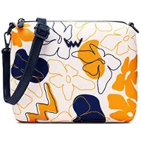 Vuch Borsa A Tracolla Nuria Flowers Line Apricot — Borsa a tracolla