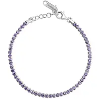 Brosway Pulseira de tênis Fancy Magic Purple com zircônia cúbica FMP107