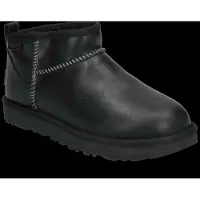 Ugg Botas baixas W CLASSIC ULTRA MINI LTHR mulheres - Preto - 41