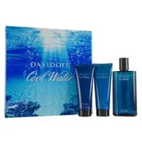 Davidoff Cool Water Man United conjunto de oferta eau de toilette 125 ml Bálsamo aftershave 75 ml Cool Water e Cool Water gel de duche 75 ml - 125 ml
