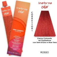 Inebrya CORRETTORES de Cor Corretor de Cor Creme para Cabelo (corretores) - Coloração profissional para cabelo 100 ml vermelho