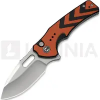 CIVIVI Vexron, Milled Orange & Black G-10, Satin