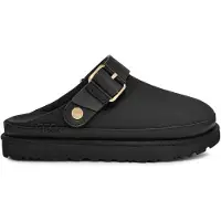 Ugg para mulher. 1169590 Socas de couro Goldenstar Villa preto (39), Plano, Fivela, Casual
