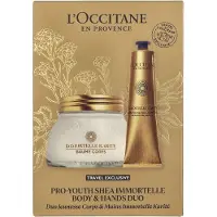 L'Occitane Set L'Occitane En Provence Pro Youth Immortelle Body & Hands Duo (h/cr/75ml+b/balm/200ml)
