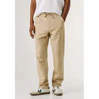 Pepe Jeans para homem. PM2100080 Calças Pull On Comfort Chino Linho Bege Pull On (30), Casual, Algodão
