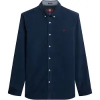 Superdry para homem. M4011044A Camisa Classic Needle azul (XXL), Casual, Algodão, Clássico, Manga comprida