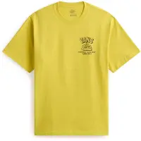 Vans Camisa castanho escuro / amarelo