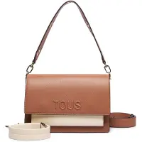 Tous para mulher. 2002358243 Mala de ombro M Audree Saffiano castanha (OSFA), Marrom, Casual, Tecido