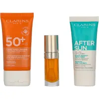 Clarins Beautiful Summer (b/cr/50ml + b/balm/30ml + l/oil/7ml) Set
