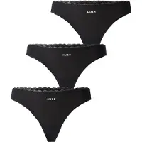 HUGO para mulher. 50566737 Set 3 Tangas Micro preto (XL), Homewear, Poliamida