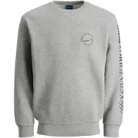 Jack & Jones Sweatshirt 'Elias' acinzentado / preto