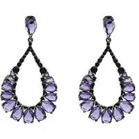 Avant Garde Brincos 'Luciala' roxo