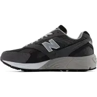 New Balance unisex. U880RV1_LI Sapatilhas de pele 880R cinzento escuro (37.5), Plano, Serraje, Cordão, Casual, Cinza