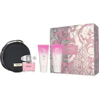 Versace Caixa de oferta Bright Crystal contendo Eau de Toilette 90 ml, loção corporal 100 ml, gel de duche 100 ml e necessaire cosmético 90 ml.