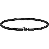 Daniel Wellington Pulseira de Aço Preta Fashion Perfect Couple DW0040069 - Comprimento: 18,5 cm