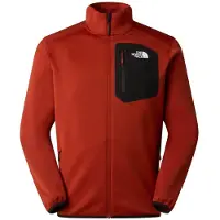 The North Face - Polares - M Crest Full Zip Jacket Iron Clay TNF Black para Homem - Tamanho XL - Vermelho